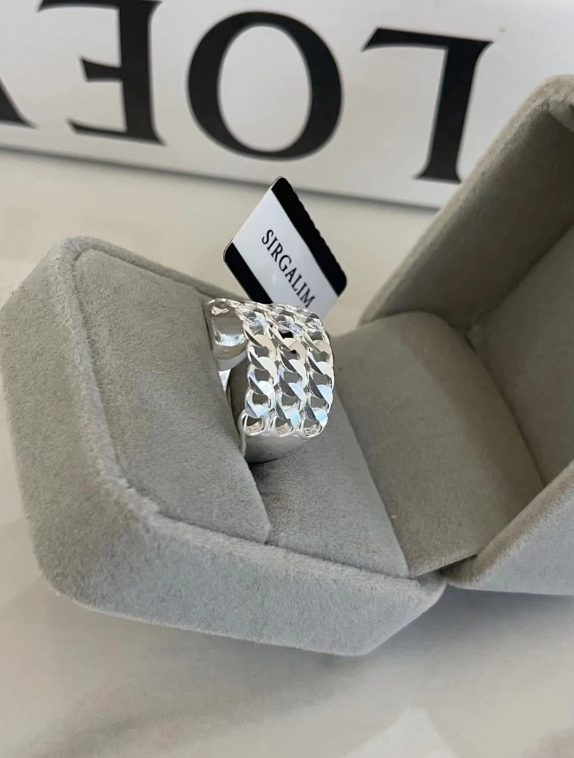 足银戒指 SIRGALIM银饰 个性编织戒指