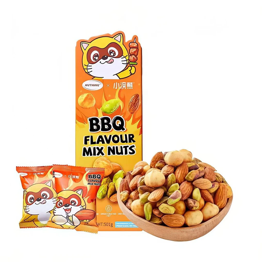 小浣熊BBQ烤肉风味混合果仁501g