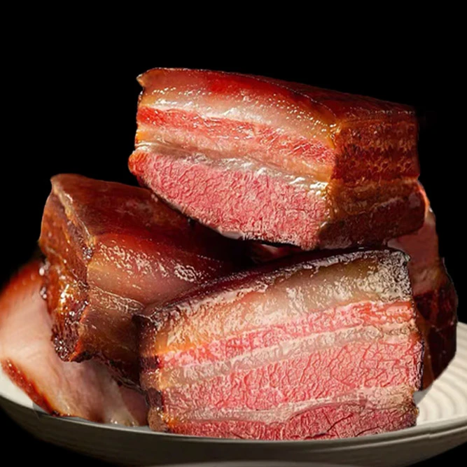 安业云岭精选食草黑山猪后臀肉烟熏风干熟腊肉新鲜优质切片肉香