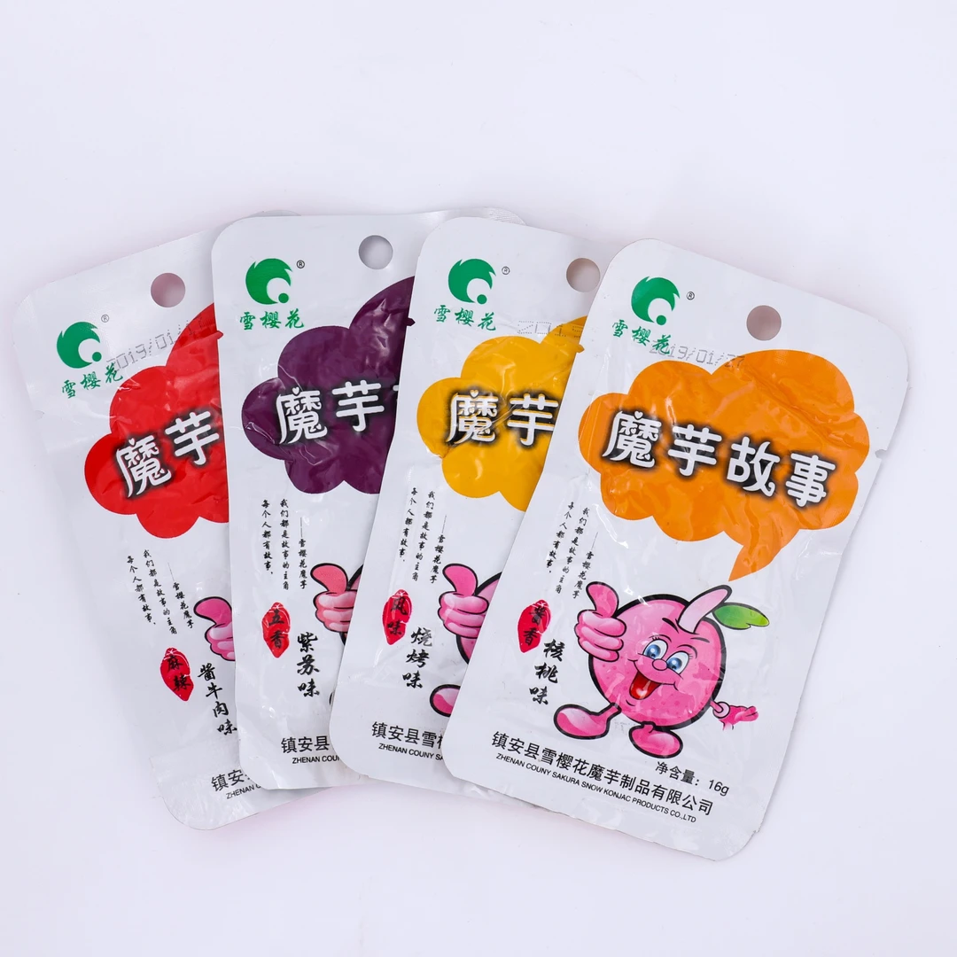 安业云岭雪樱花魔芋故事320g散称爽口新鲜劲道好吃美味即食爽滑