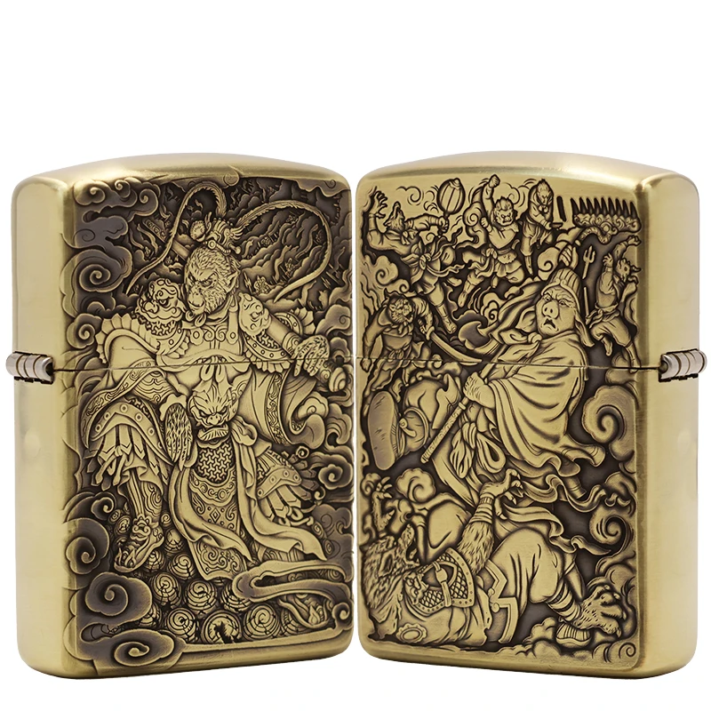 ZIPPO/之宝【兄弟情深】   黄铜盔甲正品防风打火机   DY9920FD