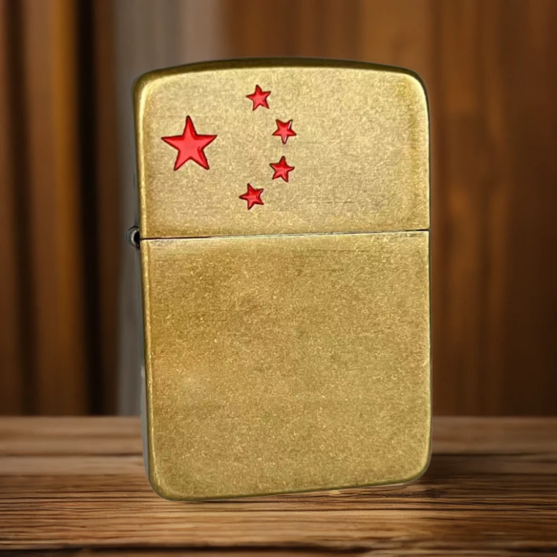 ZIPPO打火机【1941五角星】古铜做旧原装正品防风煤油男士点烟DYJ1