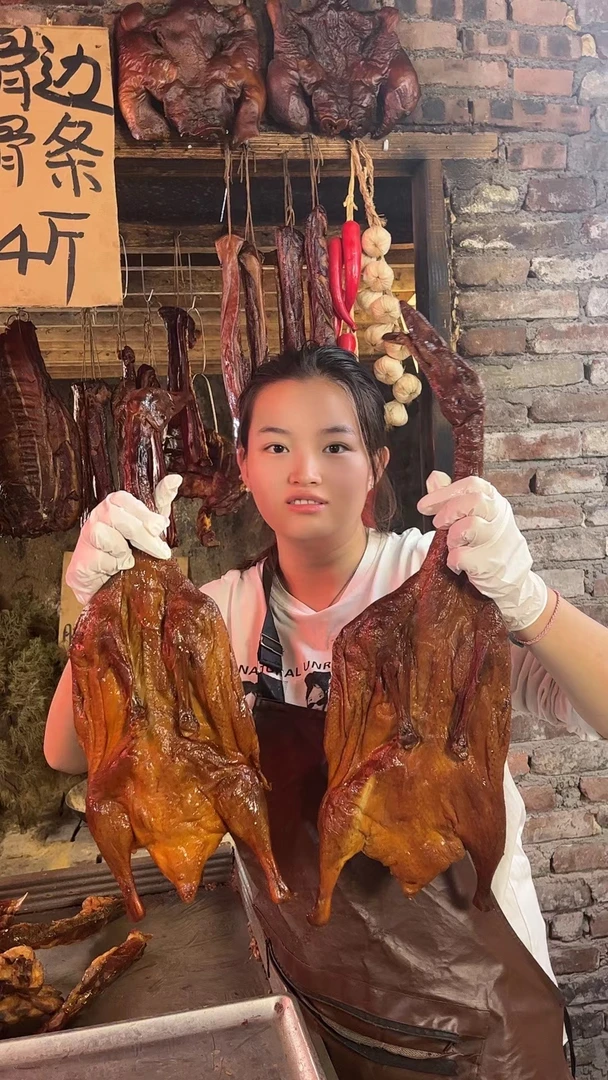 【腊鸭5只装】农家柴火烟腊鸭整个美食美味湖南特产腊鸭土麻鸭