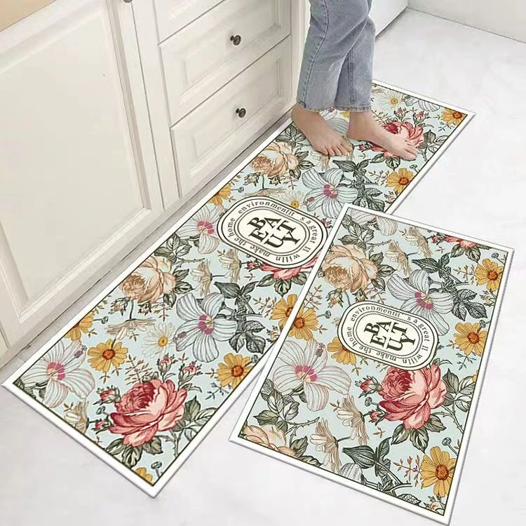 外贸出口硅藻泥浴室防滑吸水脚垫加厚速干浴室门口垫子家用入户垫