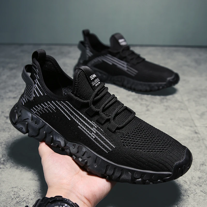 2025男士网面跑步鞋休闲百搭鞋春夏季新款潮流鞋