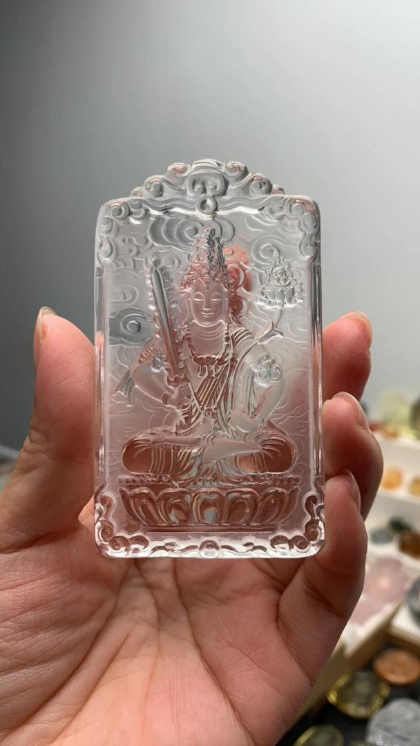 定制天然白水晶虚空