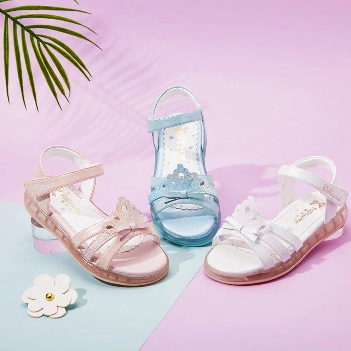 富罗迷夏季新款女童凉鞋时尚百搭儿童凉鞋2B7654