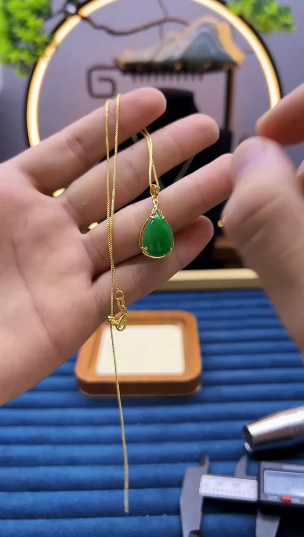 【闪购商品】翡翠耳饰14K金镶嵌X751