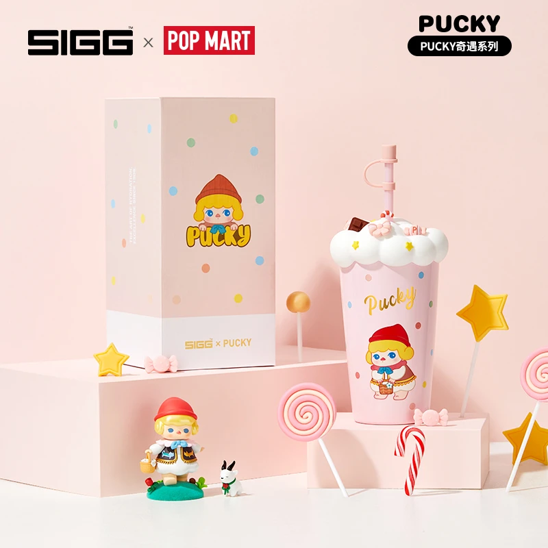 SIGG泡泡玛特联名款高颜值吸管杯保温杯情侣送礼随手杯女生咖啡杯