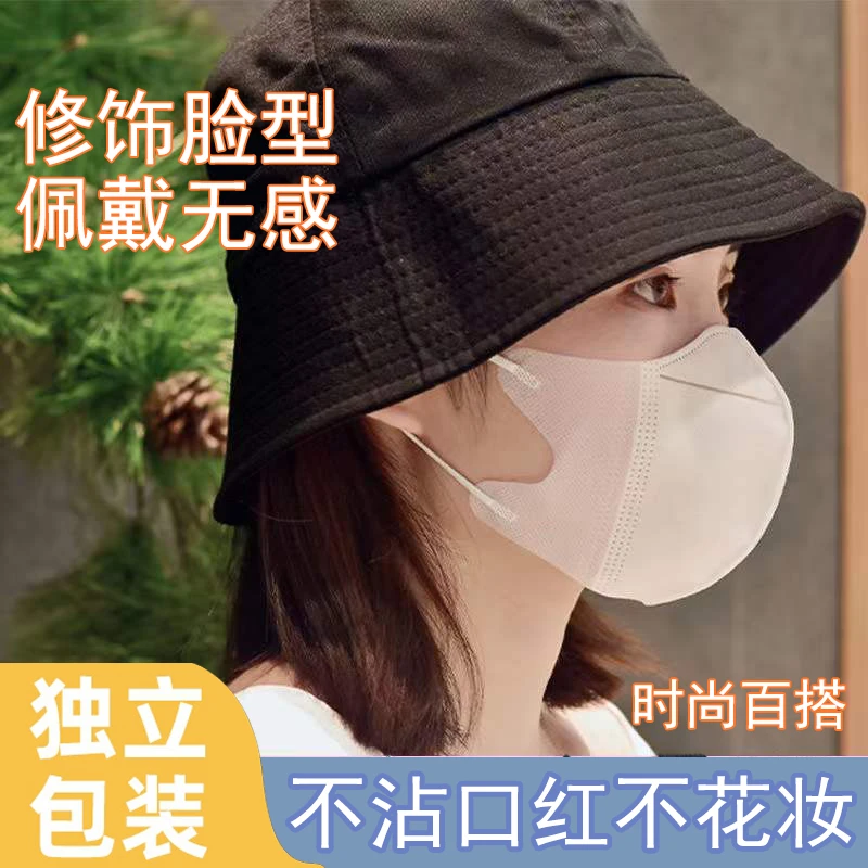 【福利】高颜值一次性口罩3d立体时尚黑色透气男女黑色夏季