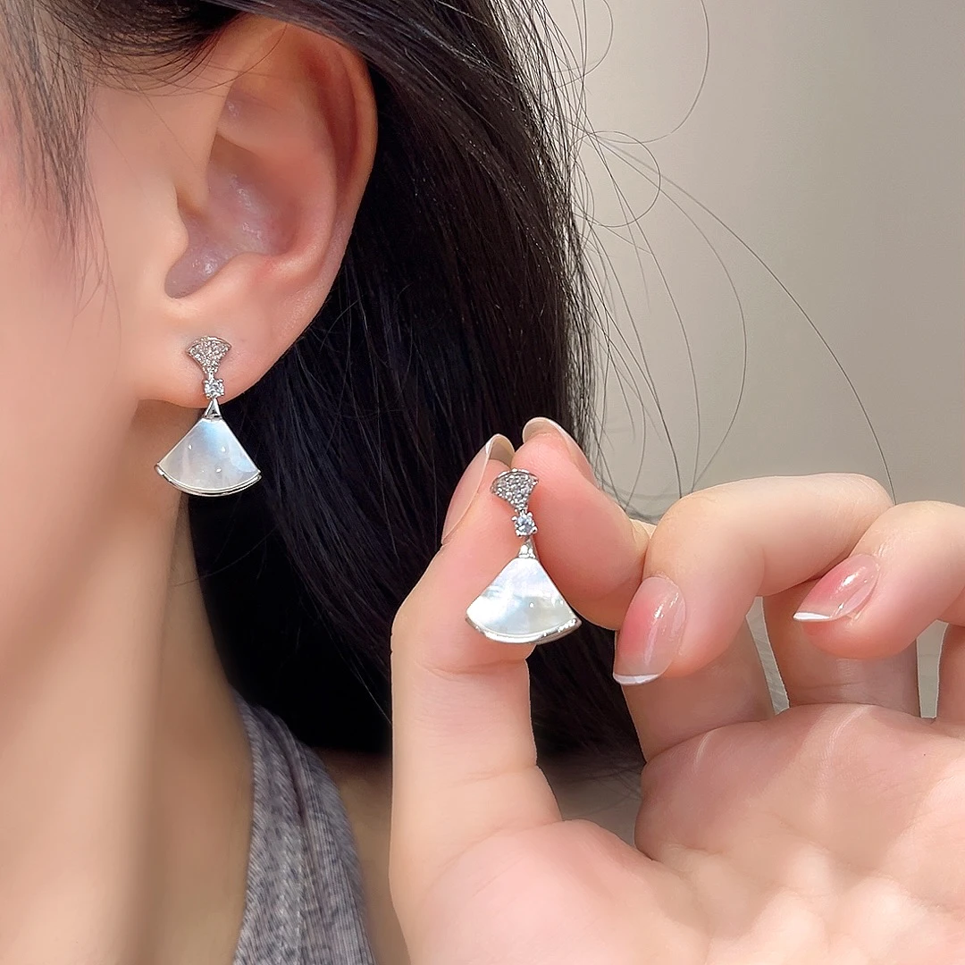 925银针耳饰精致轻奢时尚法式设计百搭优雅耳环-8285