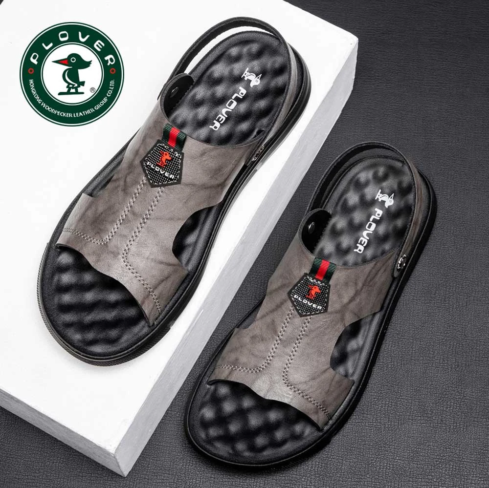 PLOVER男士2024夏季新款沙滩鞋韩版休闲厚底凉拖鞋外穿两用