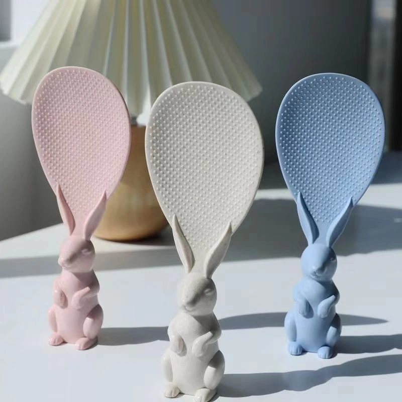 铁锅蒸米饭不沾米饭饭勺不粘打饭盛饭可爱创意创意创意不锈钢立式