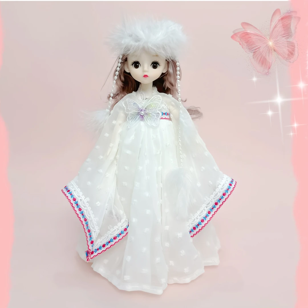 32厘米精致香妃芭比娃娃可穿拖可唱歌眨眼关节可动女孩女朋友礼物