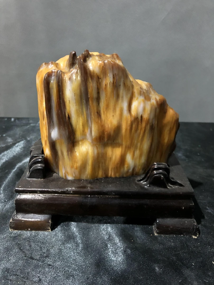 随喜珠宝商行优选树化玉原石自然石观赏石独特家居摆件奇石23-11