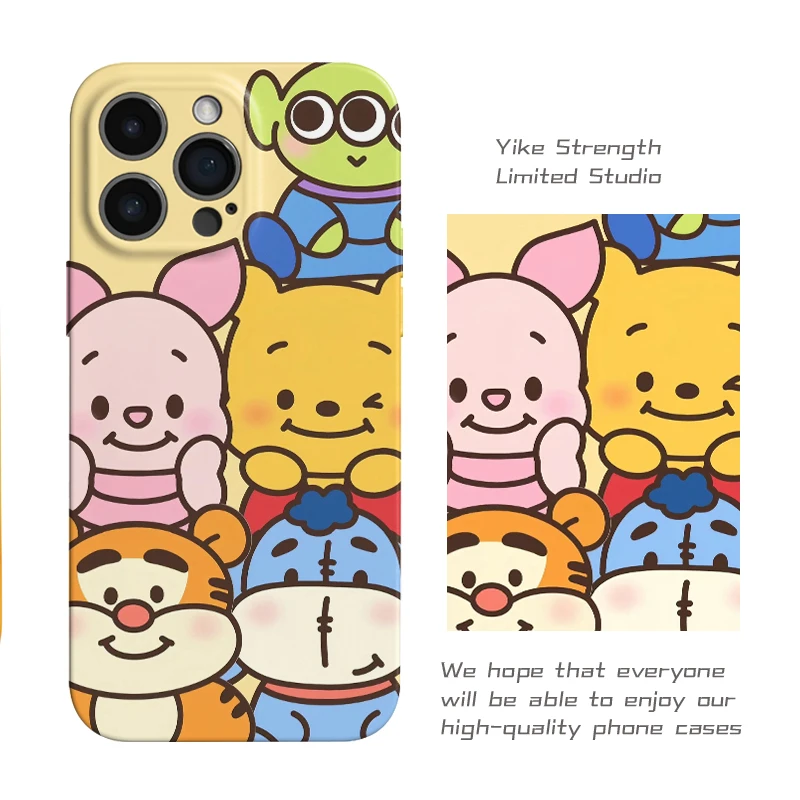 维尼动物派对菲林壳进口适用iphone苹果13pro1614/可爱手机壳VIVO