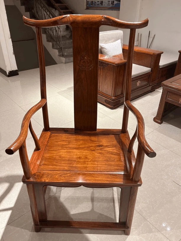 刺猬生漆大北帽椅62×49×121坐高50