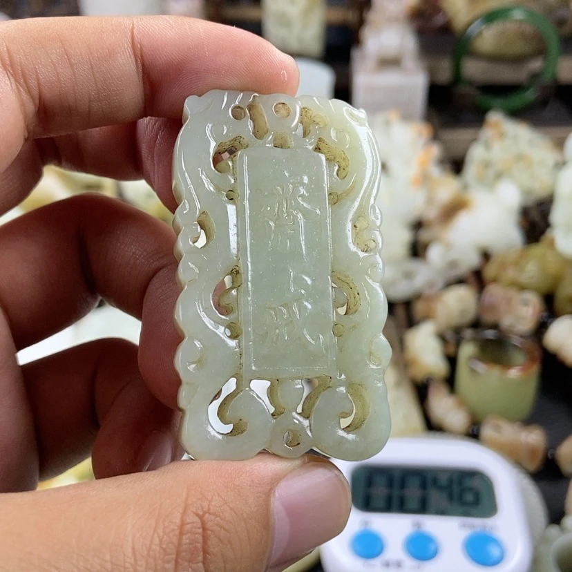 【闪购商品】和田玉挂件未镶嵌张****器