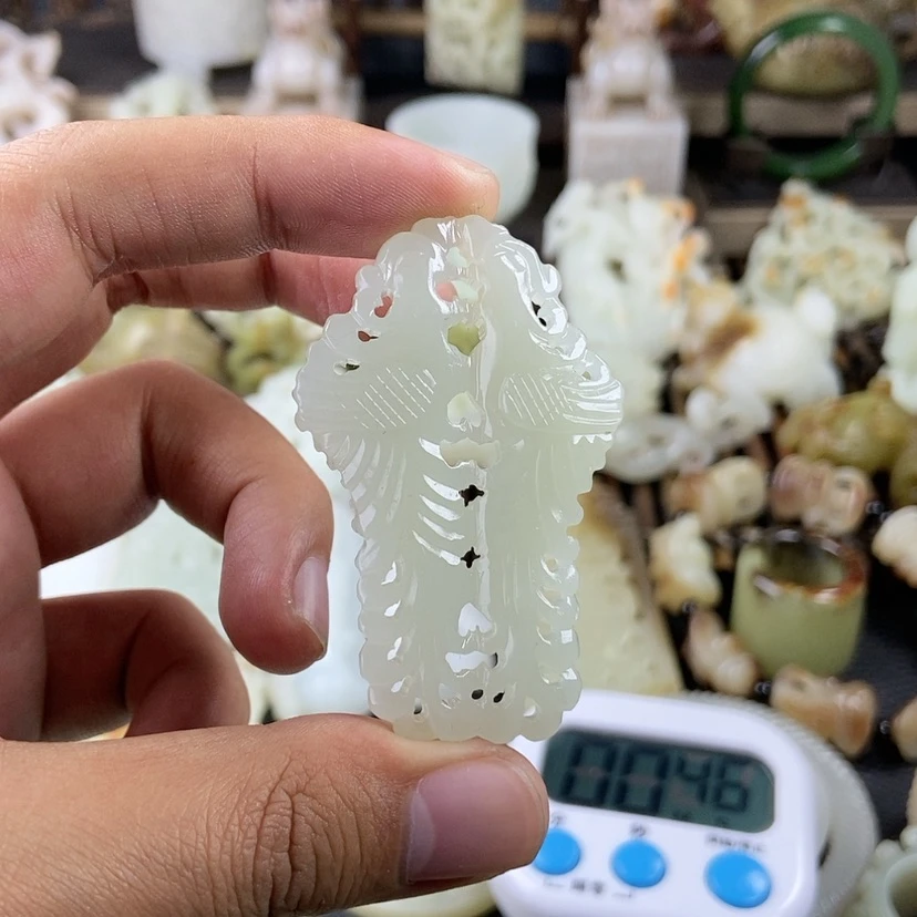【闪购商品】和田玉挂件未镶嵌布**房