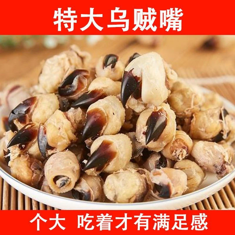 地方特产大个大乌贼嘴墨鱼目鱼章鱼嘴海鲜水产干货温州特产美食