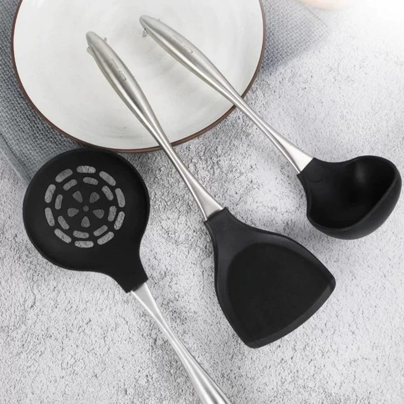 硅胶铲子汤勺漏勺耐高温家用炒菜