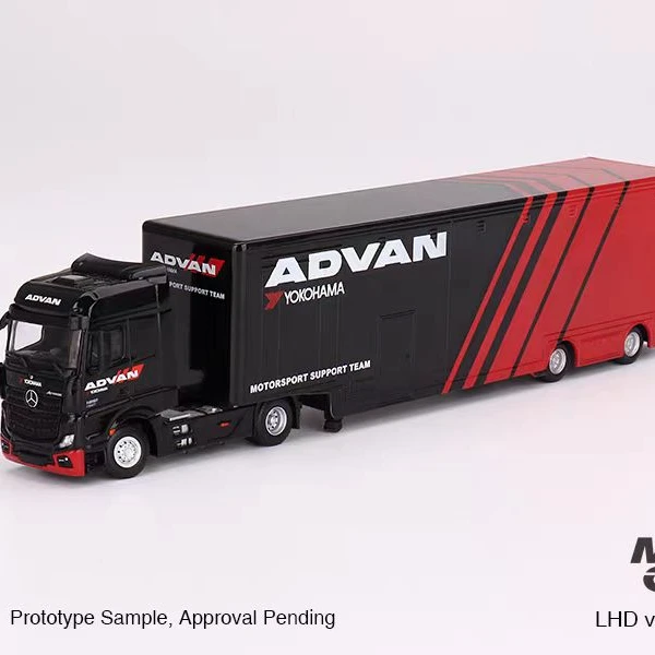 MINIGT 1:64 Mercedes-Benz 奔驰 ADVAN 运输车 #741 合金车模型