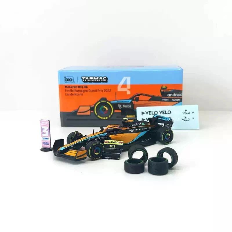Tarmac Works车模 1:64 合金迈凯伦 F1汽车模型 Land Norris 2022