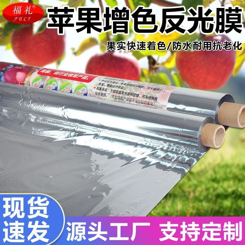 果园反光膜苹果地农用 厂家PET葡萄增色上色果树反光膜增温全新