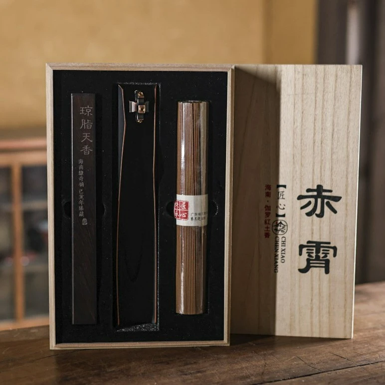 【印巷】赤霄 伽罗红土天然野料沉香线香21cm*100g