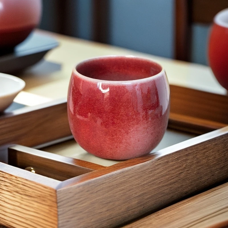 主播指定精美钧瓷茶具中式主人杯