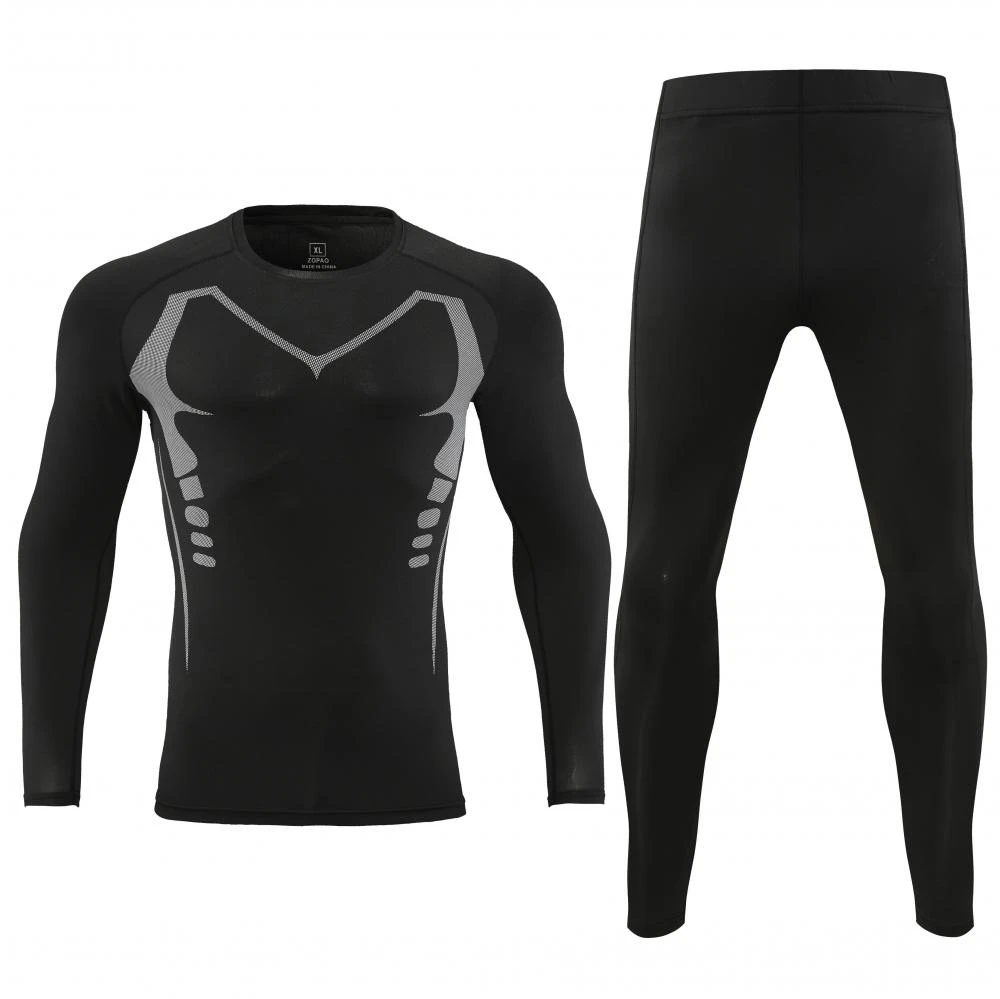 户外运动足球保暖打底紧身衣弹力透气速干紧身衣薄款长袖运动打底