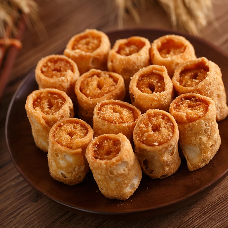 怀旧零食春卷潮汕经典小时候零食甜圆圈黄金春卷小吃休闲食品怀旧