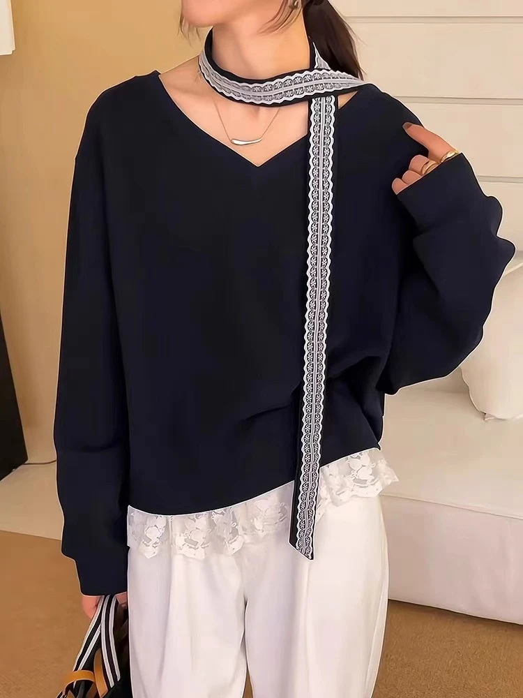 衣长60   98159【流光蕾丝】卫衣