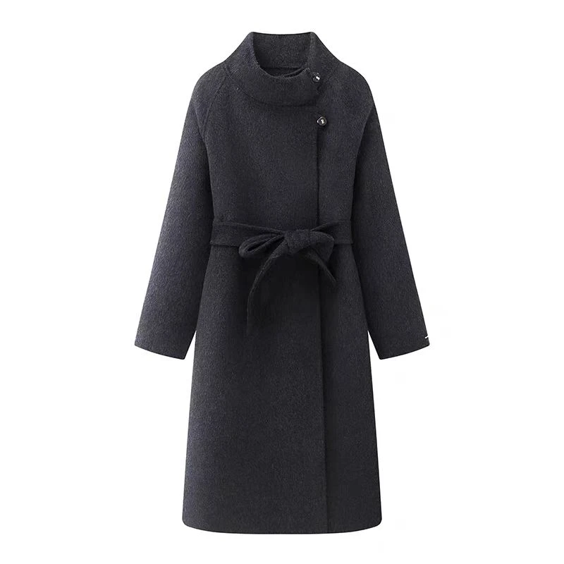 衣长108   1726【巴黎夜未晚】立领大衣