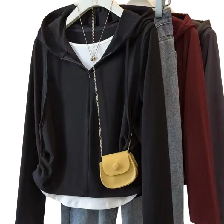 【衣长58】112加大版假两件套连帽上衣