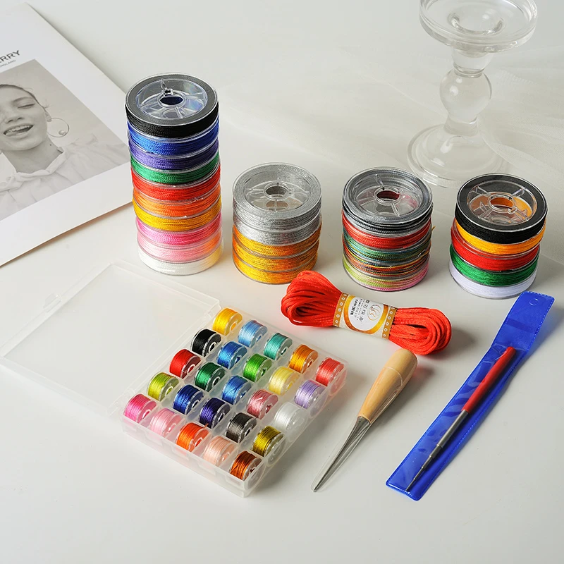 蝶谷  新手套装分装满足98%手工编织体验diy编织全套线材和工具耐