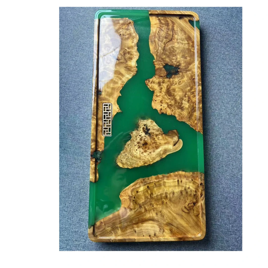 禅意国风实木茶盘，手工家用干泡台，轻奢杉木老料，复古简约茶托