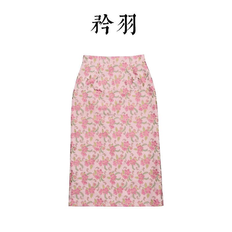 【矜羽质造】（婉霞）宋锦高腰国风新中式搭配半身裙 JY230631