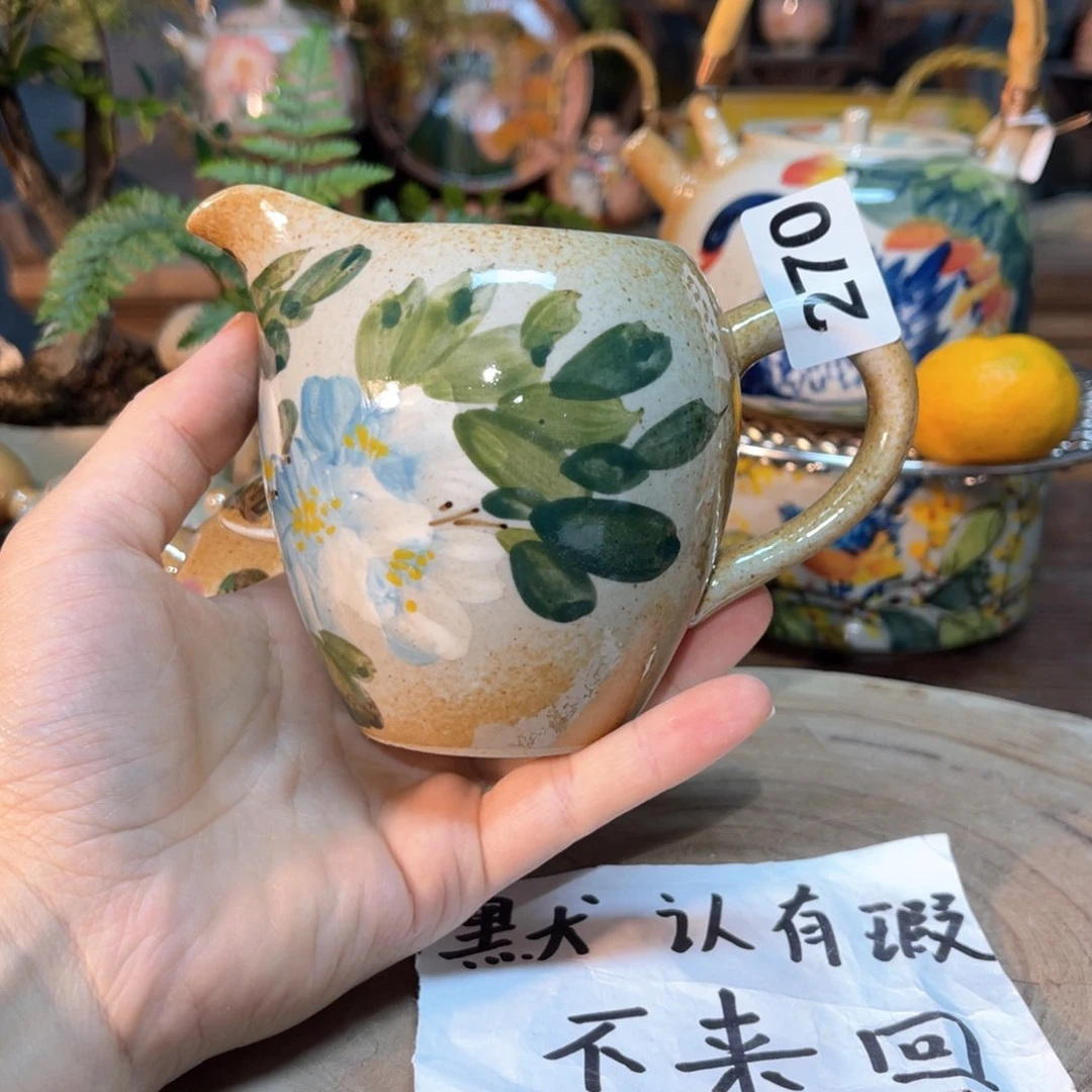 杯素浅陶瓷手工手绘