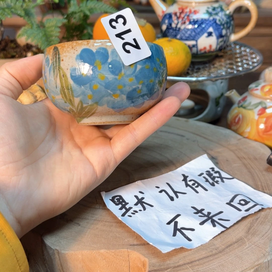 杯素浅陶瓷手工手绘