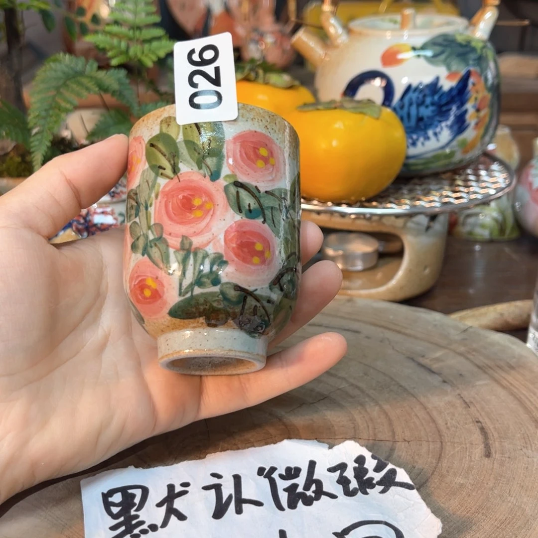 杯素浅陶瓷手工手绘