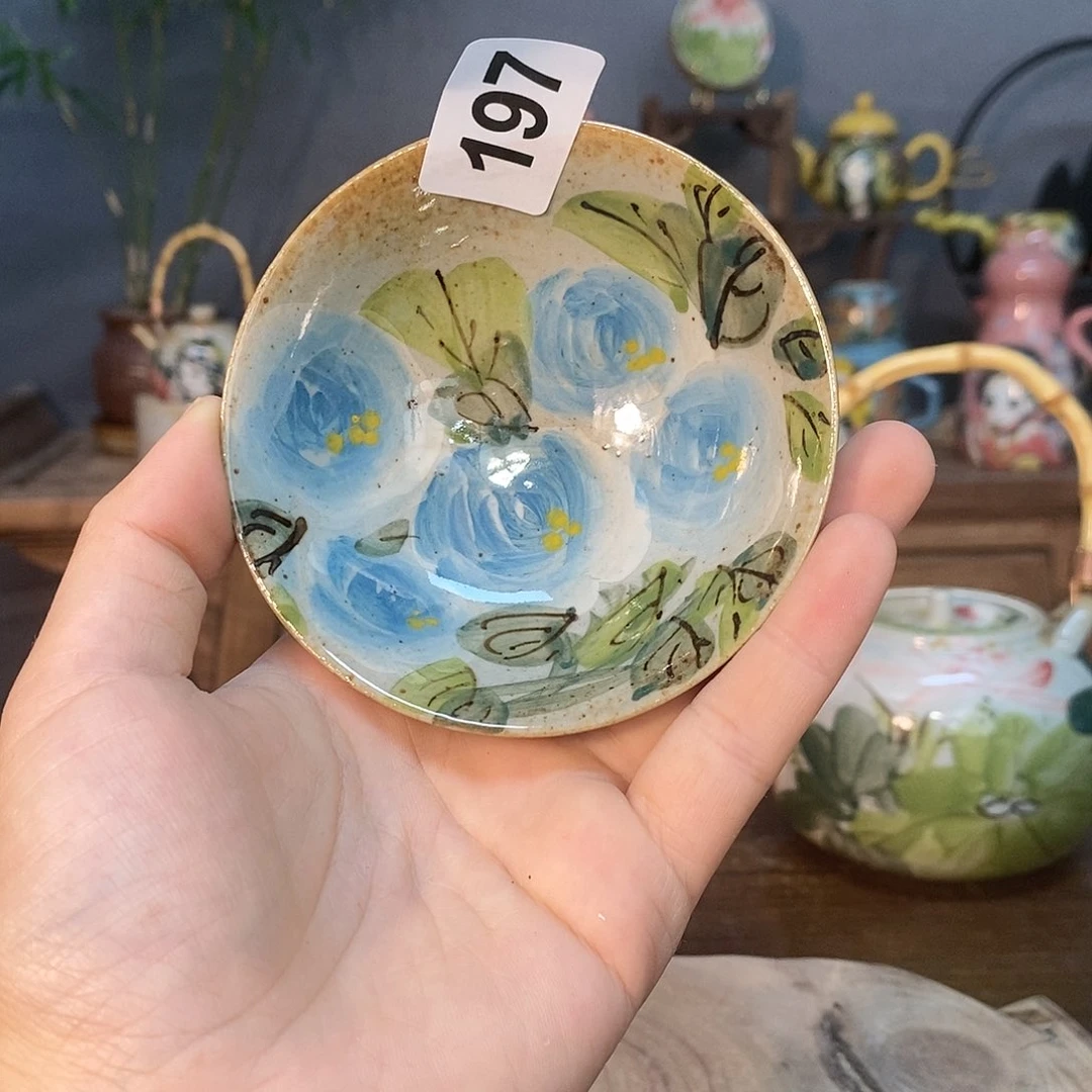 杯素浅陶瓷手工手绘
