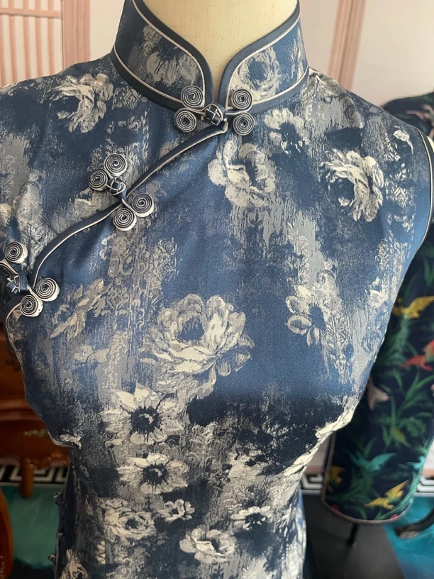 苏锦手工高定旗袍