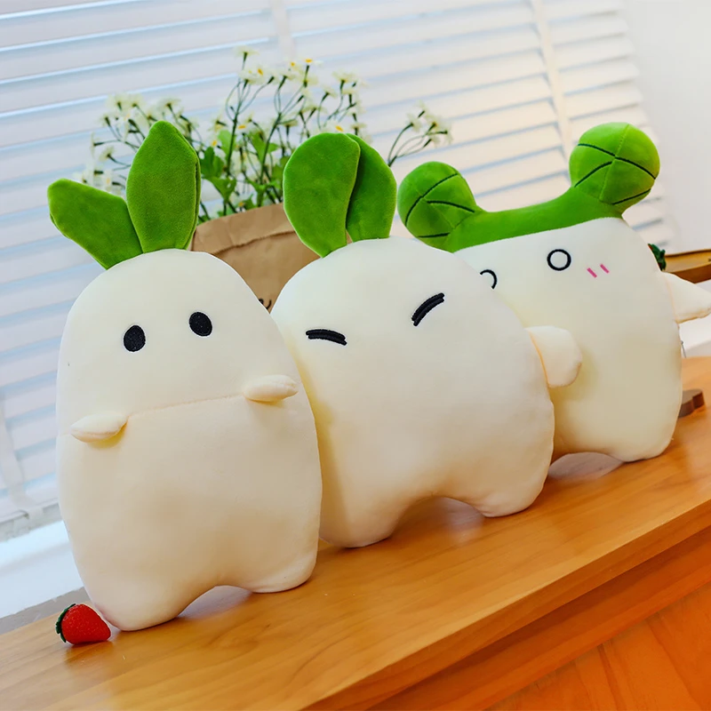 白萝卜抱枕桃园深处有人家毛绒玩具可爱萝卜玩偶抱睡公仔生日礼物