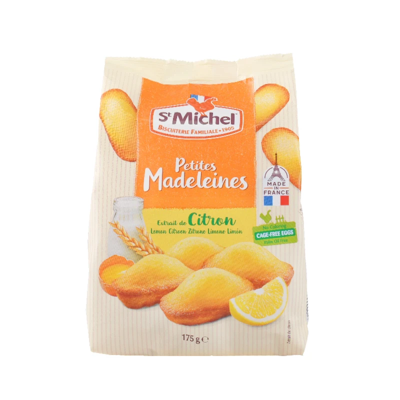 法国进口StMichel圣米希尔柠檬味/焦糖蛋糕零食下午茶糕点早餐包