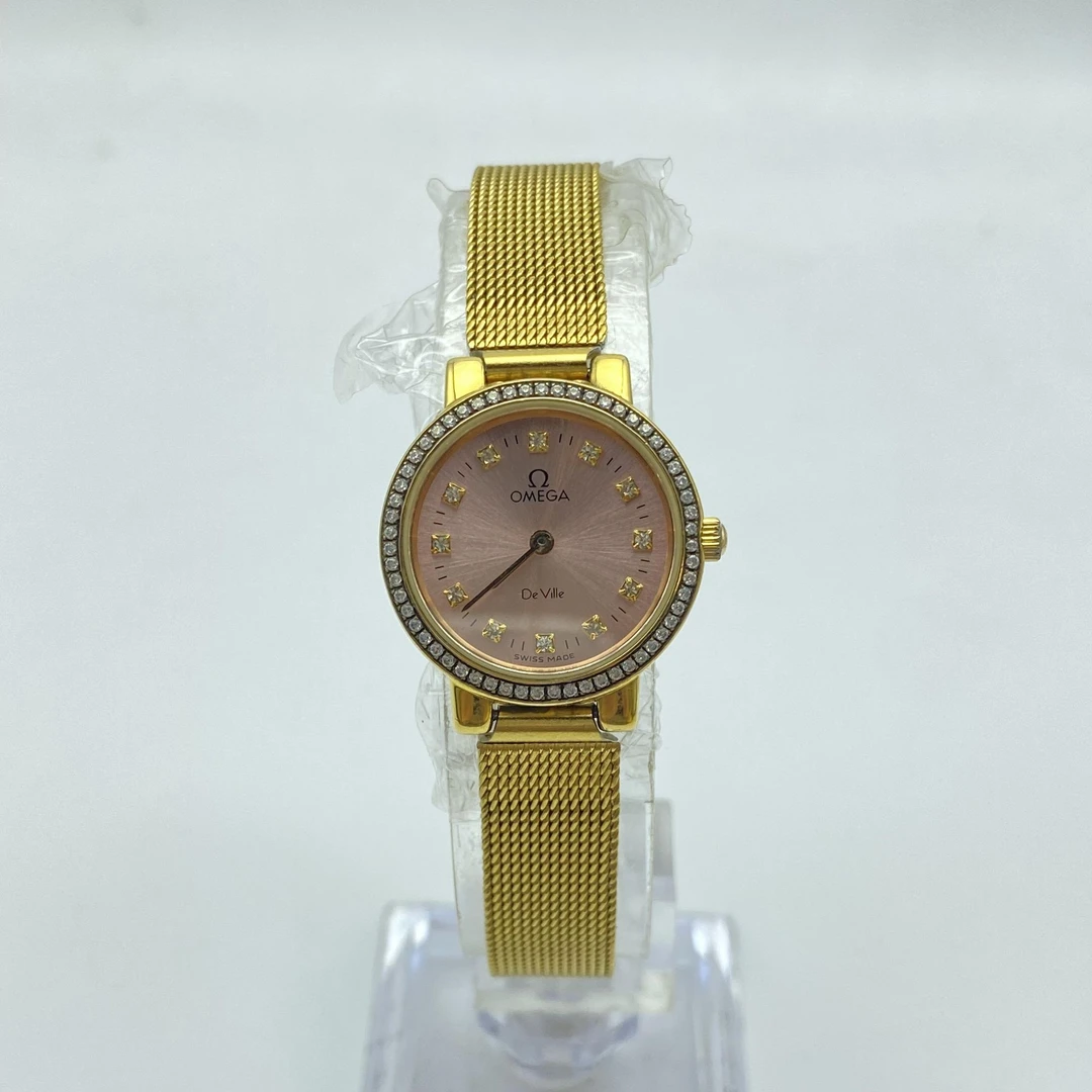95新 Omega/欧米茄 碟飞系列/24MM/石英/后镶钻