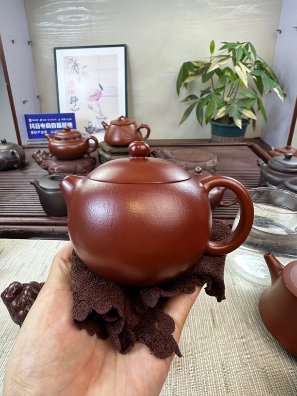 西施 全手工 黄龙山大红袍原矿紫砂240cc左右