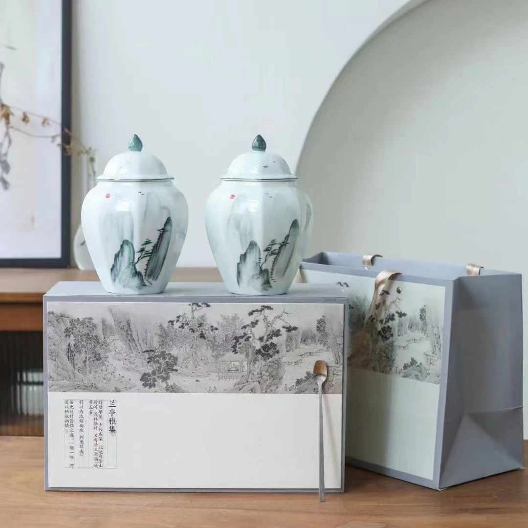 【兰亭雅集】白毫银针 陶瓷礼盒装150g