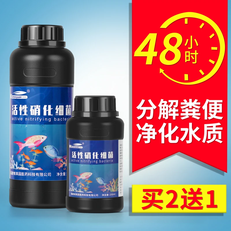 硝化细菌鱼缸用活菌净水剂稳定剂鱼用养鱼用品水族水质活性消化菌