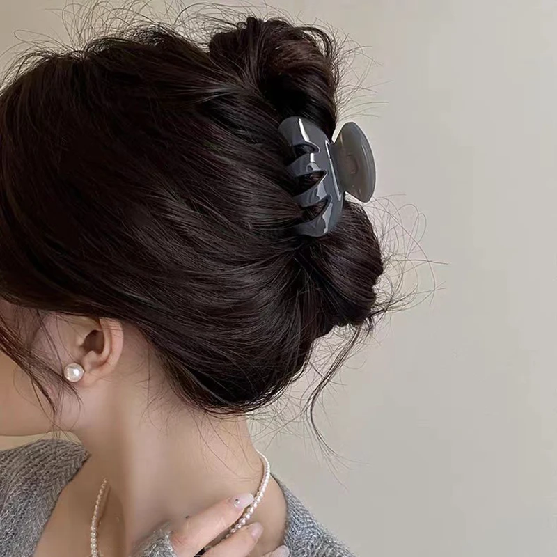 小南瓜高端抓夹6.5cm半扎全扎发量少专用马尾夹MKT小号068